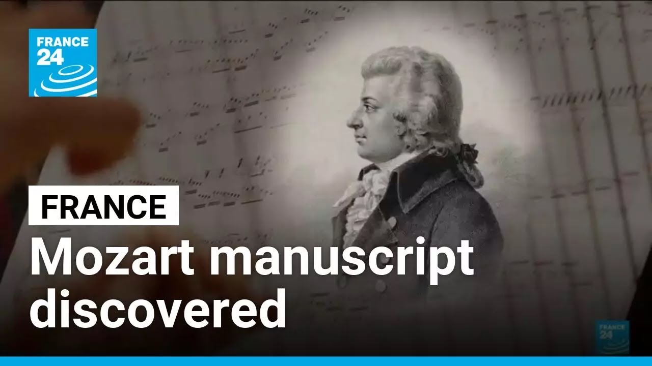 Rare Mozart manuscript discovered by French curator &bull; FRANCE 24 English