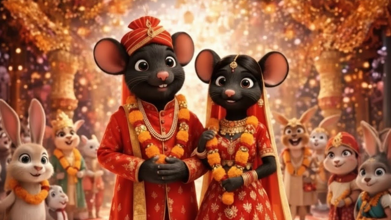 चुहे की निकली बारात Part 5 | Chuhe Ki Nikli | Barat Animal Wedding Song | Cartoon Rhymes| Hindi
