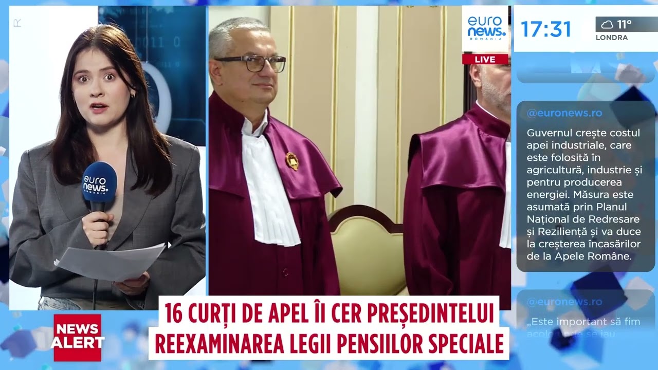 Magistrații țin cu dinții de pensiile speciale. Curțile de apel cer reexaminarea legii