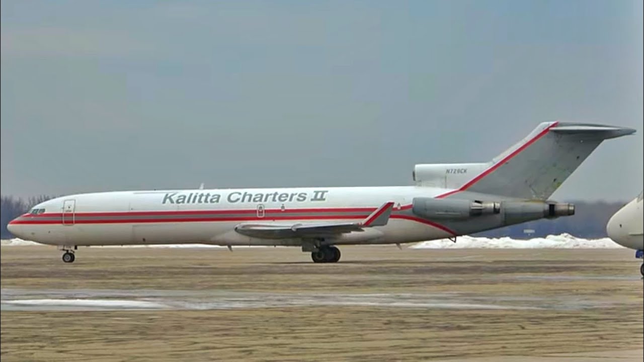 Kalitta Charters B727-264(F) [N729CK] JT8D-17 Engine Startup & Taxi