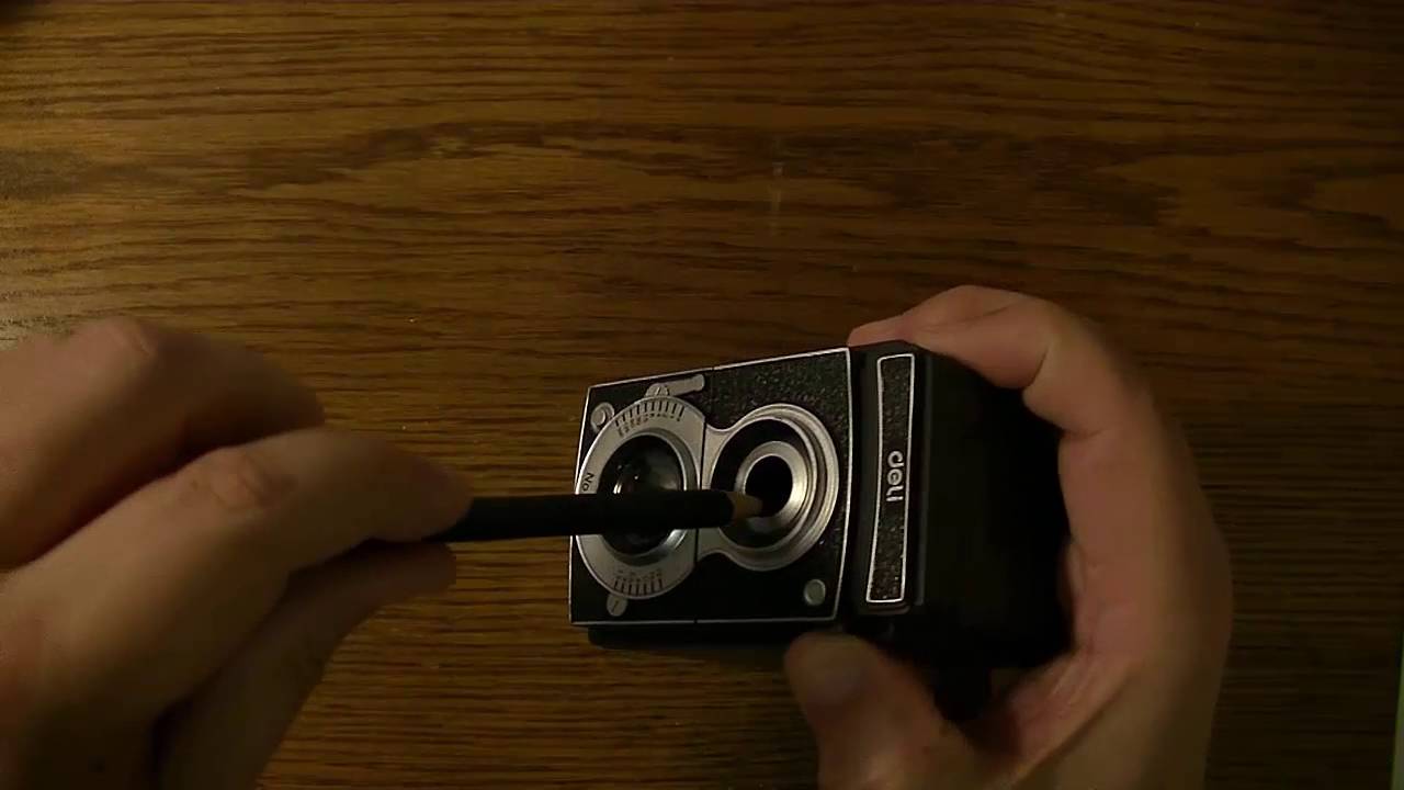 The DELI Pencil Sharpener | Looks like a camera! | AWESOME!