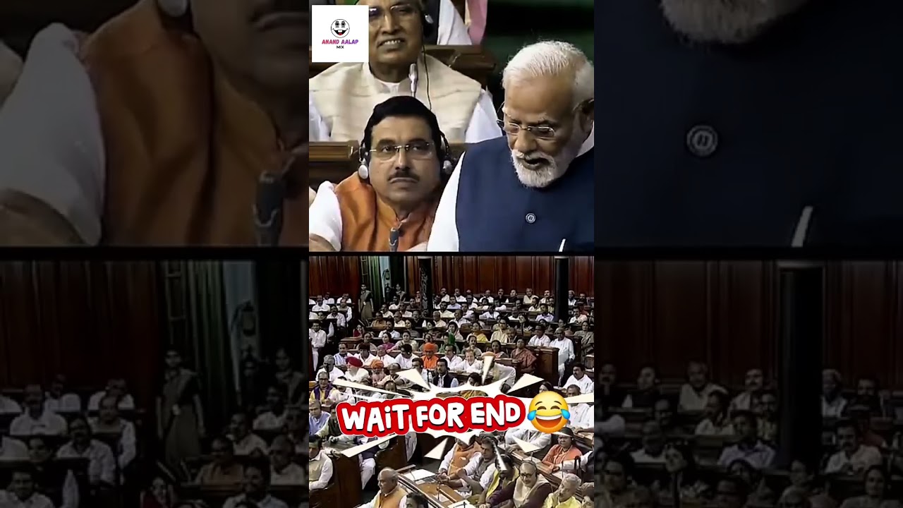 Narendra Modi funny moments 🤣#comedyshorts  #parliament#funny#shortsviral#shortvideo#pmmodi