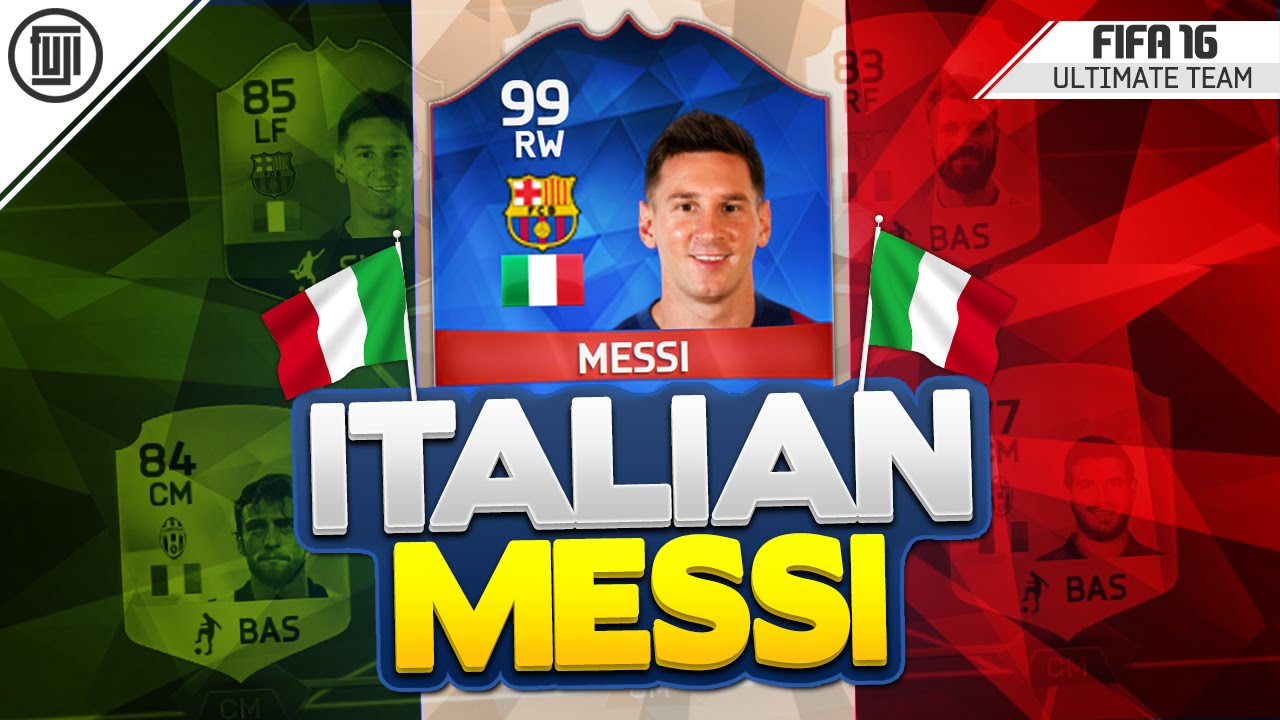 THE ITALIAN UPGRADED MESSI!!! - FIFA 16 Ultimate Team