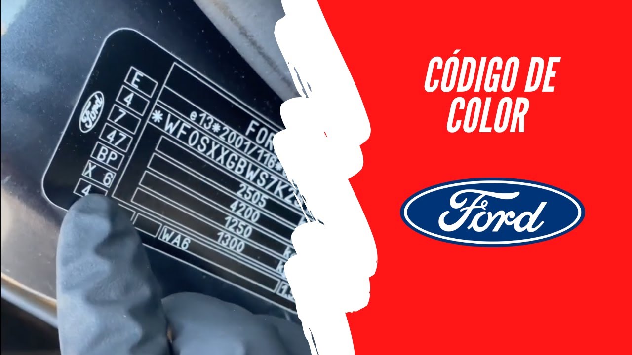 🔎 ¿Dónde encontrar el código de color de un FORD❓ 🔥