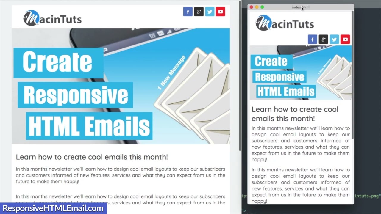 HTML Email Template Built From Scratch