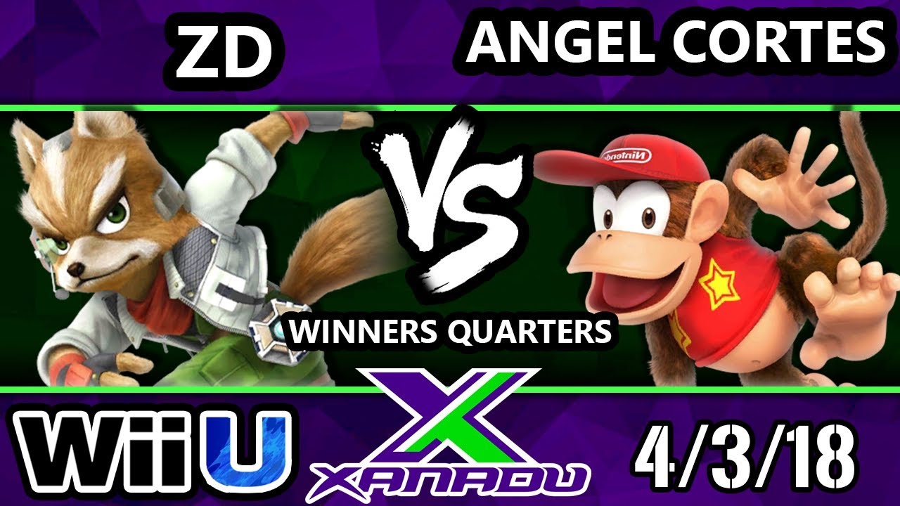 S@X 244 Smash 4 - ZD (Fox) Vs. Angel Cortes (Diddy Kong) - Wii U Winners Quarters