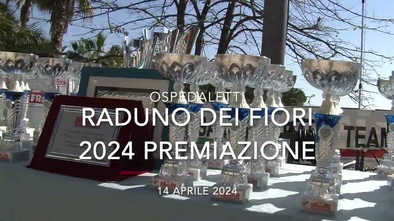 Ospedaletti premiazione   del Raduno dei Fiori 2024  4° Memorial Alessandro Gazzano