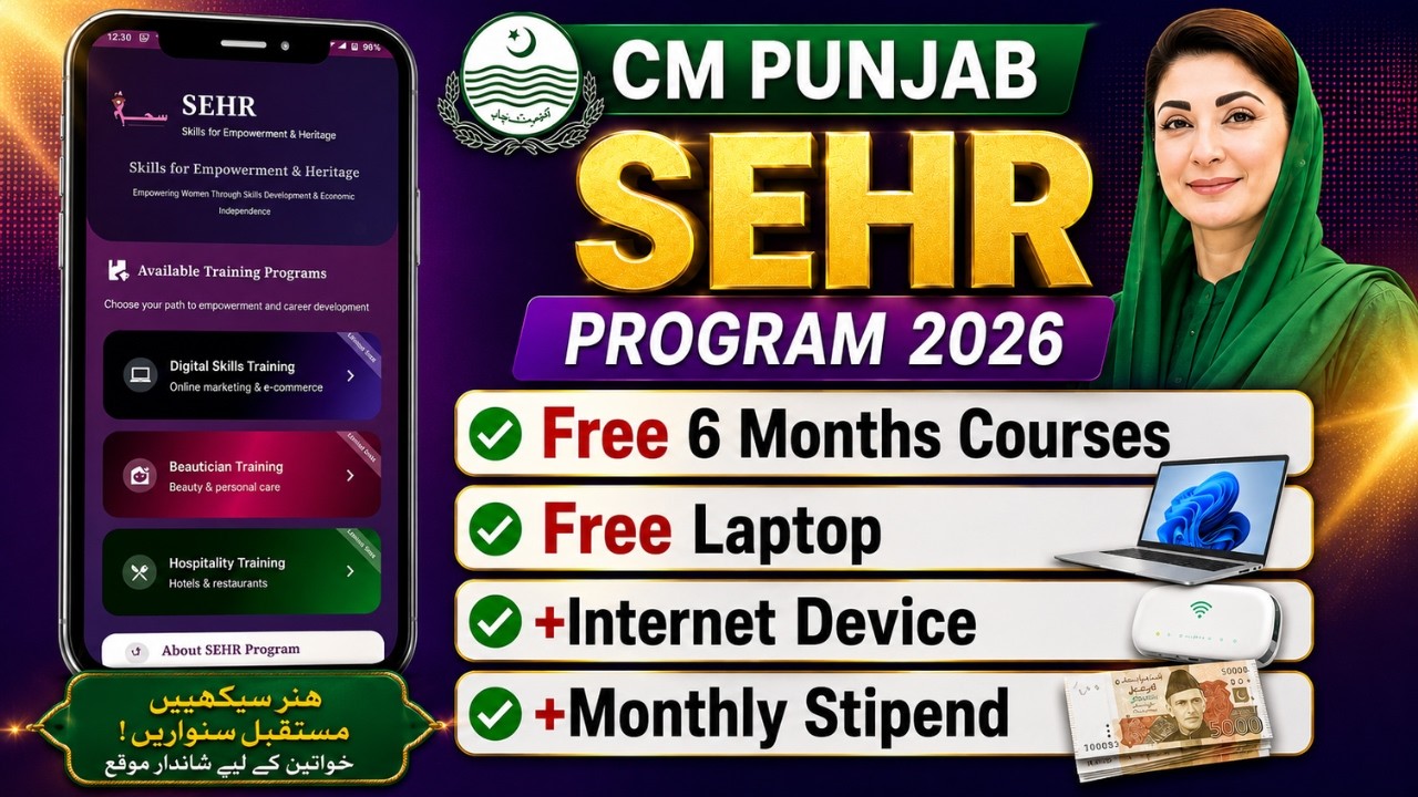 CM Punjab SEHR Program 2026 Online Registration | Check Eligibility & Requirements | SEHR Program