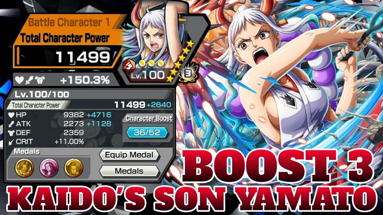 BOOST 3 KAIDO'S SON YAMATO GAMEPLAY | ONE PIECE BOUNTY RUSH | OPBR
