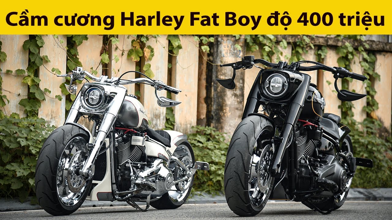 Держу мотоцикл Cuong Super Motorcycle Harley-Davidson Fat Boy, модифицированный более чем за 400 ...