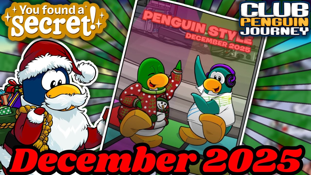 Путешествие в мир Club Penguin | 🎄 Секреты стиля пингвина в декабре 2025 года! 🎁