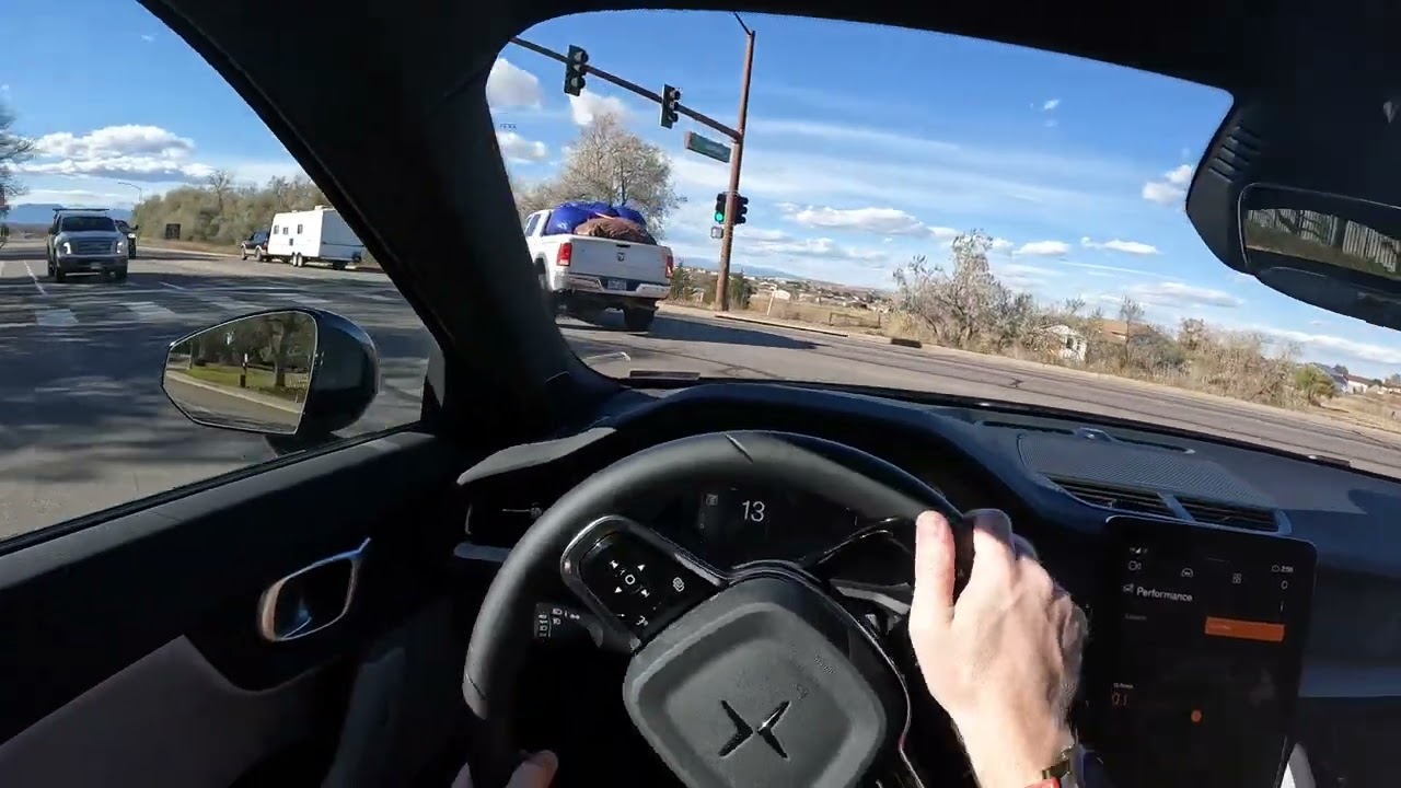 POV 2024 Polestar 2 Dual Motor Performance Around Town Drive