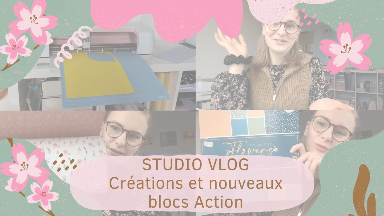STUDIO VLOG : De retour, créations et blocs Action - SCRAPBOOKING 🛍️