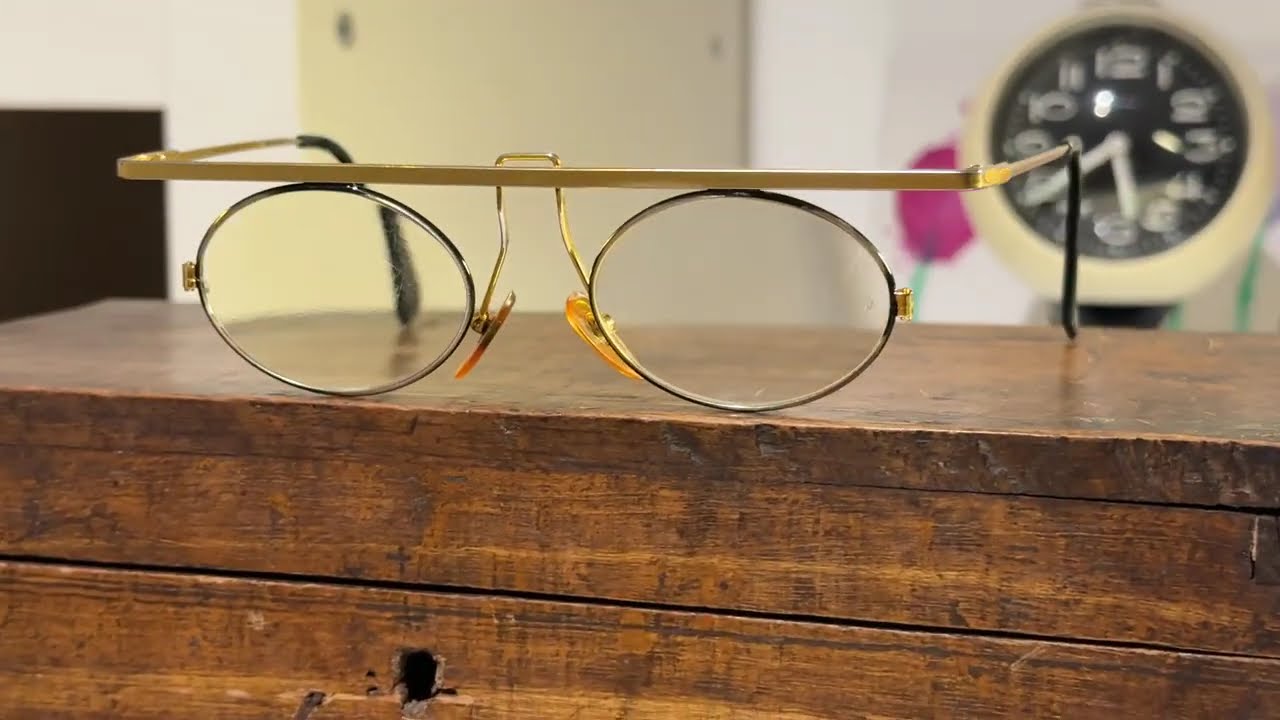 RARE TAXI By CASANOVA Avantgarde St Gold Sunglasses Italy Vintage Oval Geometric Glasses