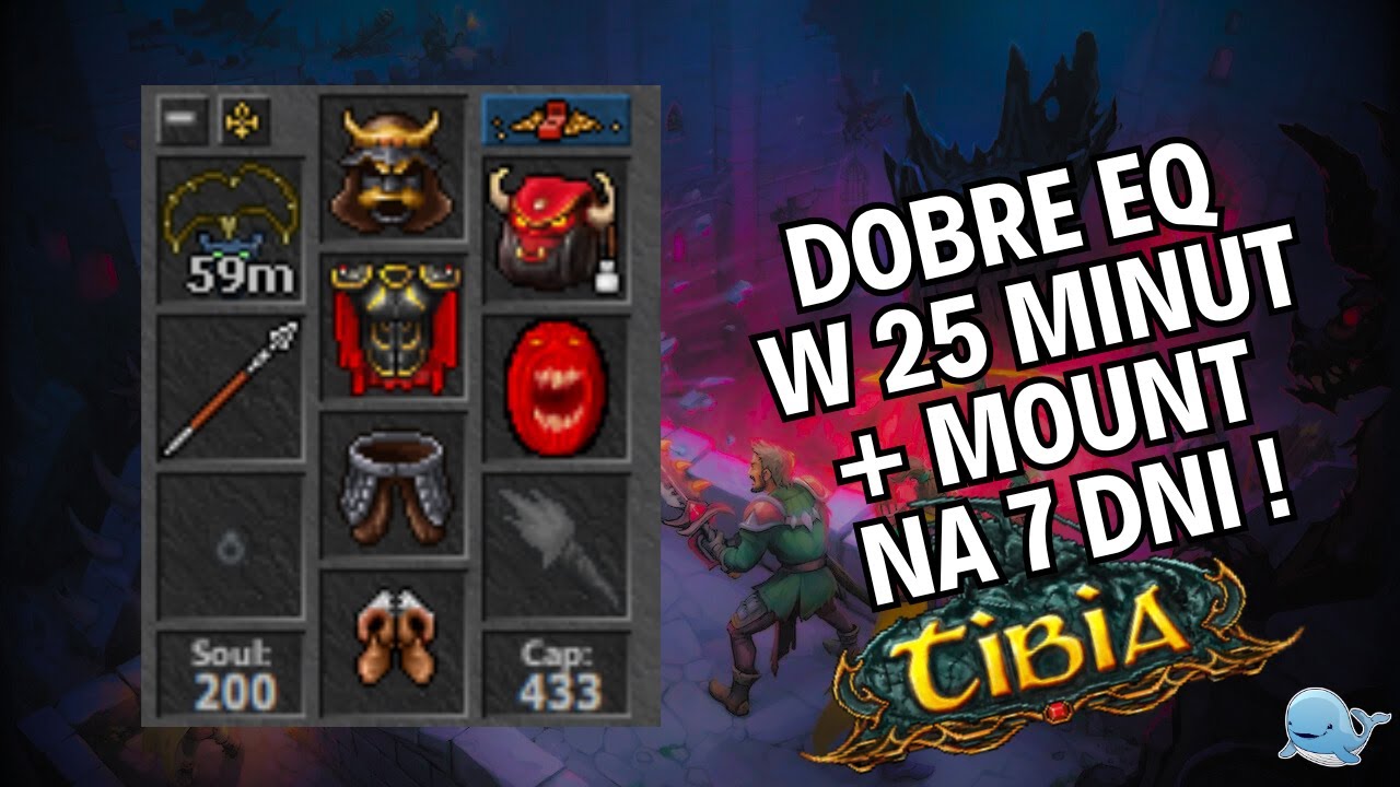 Tibia - Paladyn 8 lvl: Zarabianie na eq - praktyczny poradnik
