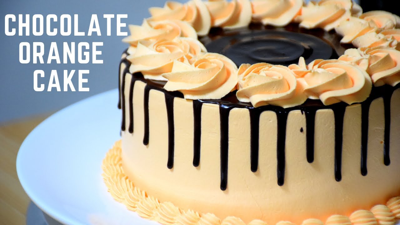 Chocolate Orange Cake | Chocolate Orange Marble Sponge Cake | Manjaris Recipe