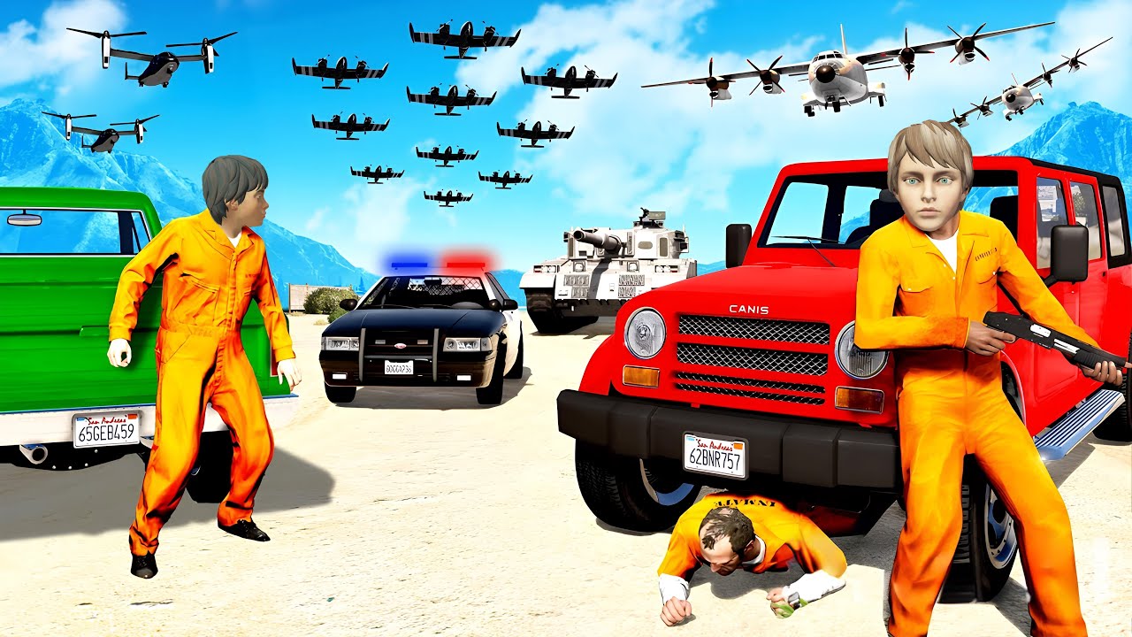 فلم قراند : الهروب من اخطر مطاردة شرطة في التاريخ !!؟ 🔥😱