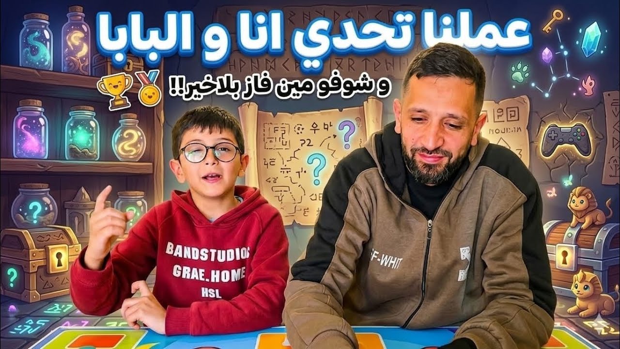 عملت تحدي انا والبابا 🥰 شوفو مين ربح بالاخر !!!!!