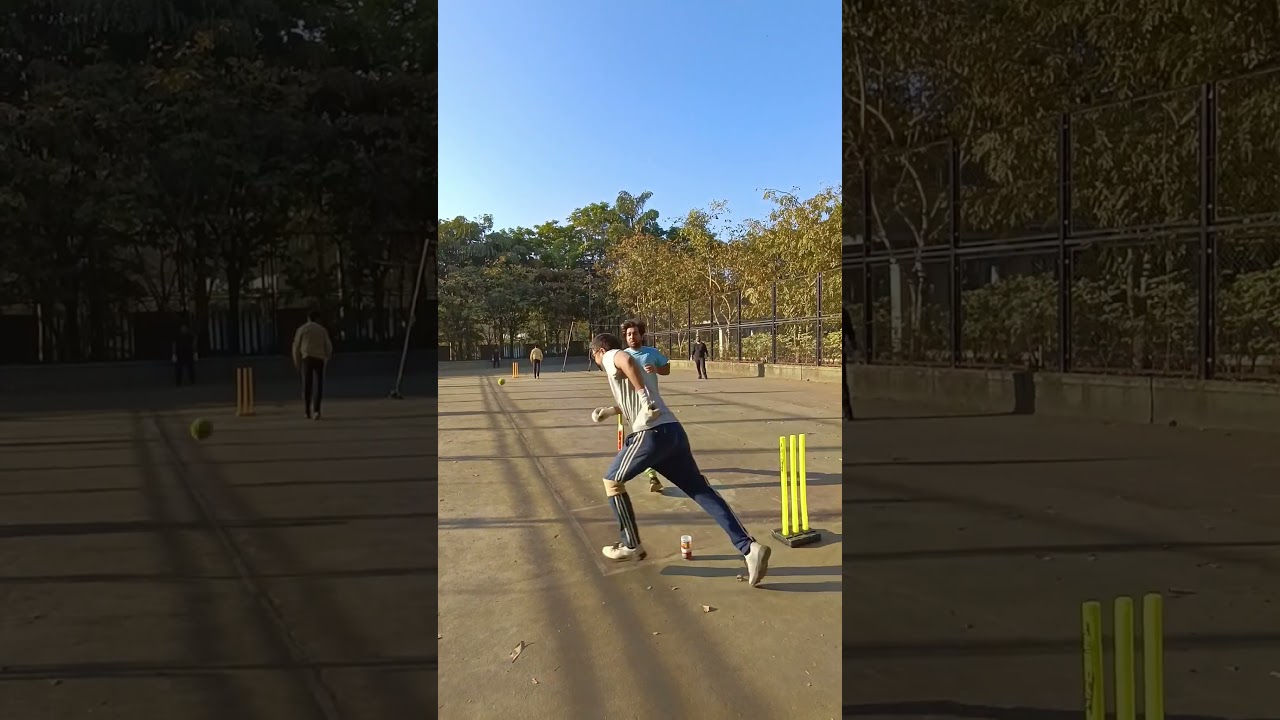 Rajeev struggling to play on Eshan bowling #cricket #spin #spinner #batting #india