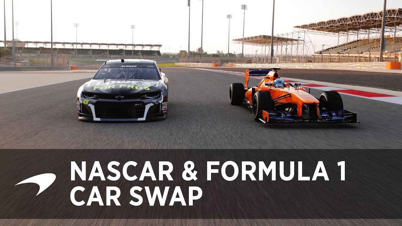 Jimmie Johnson and Fernando Alonso car swap