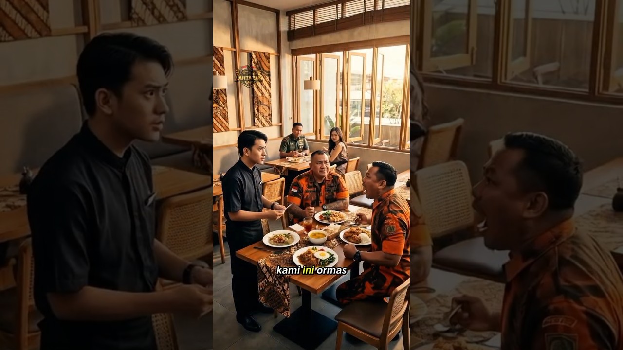 momen seorang anggota TNI sedang Menghajar ke-dua ormas‼️#shorts