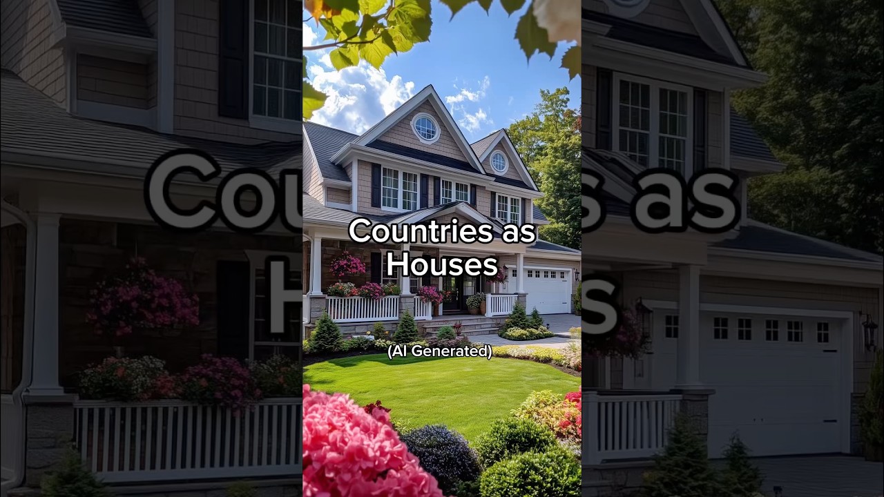 Countries as Houses | Ai Generated