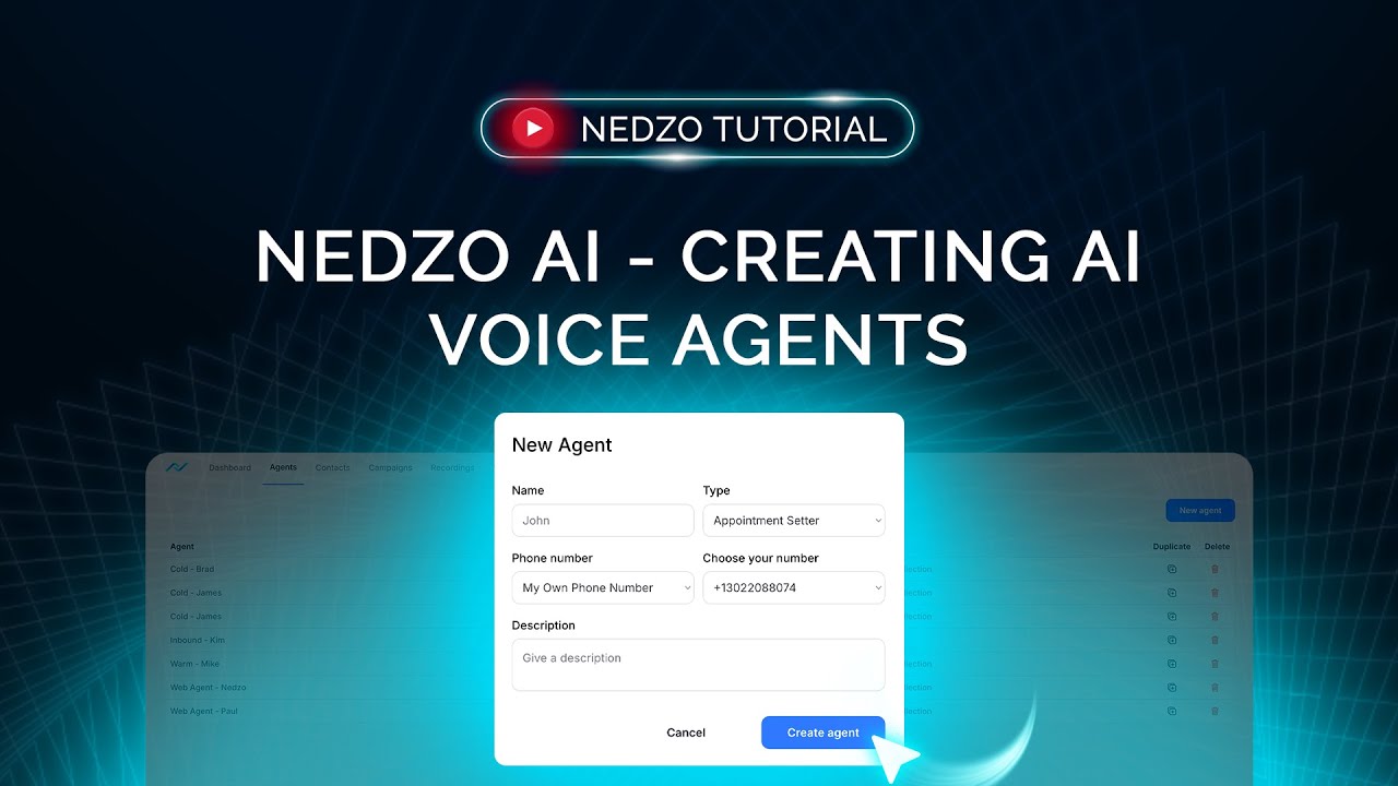 Nedzo AI - Creating AI Voice Agents