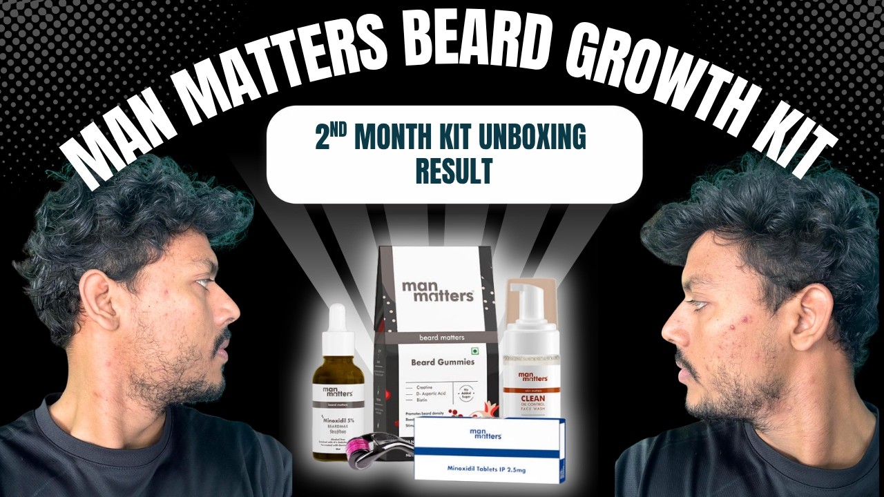 Man Matters Beard Growth Kit Review 1 Month | Man Matters Beard Growth Kit Results | Price, Unboxing