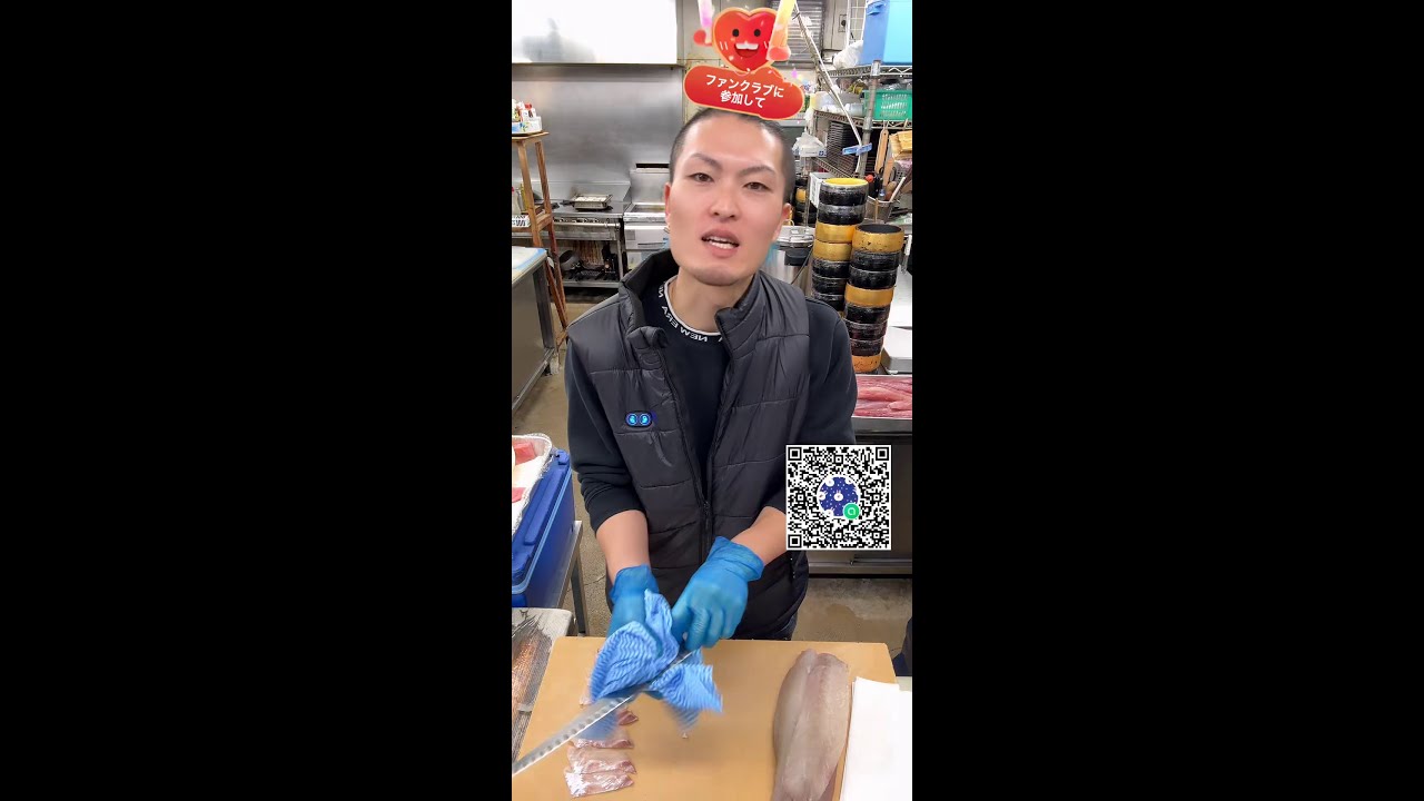 🔴 Live Now 🔴The art of slicing the perfect sashimi! 🍣 And that smile! 😄