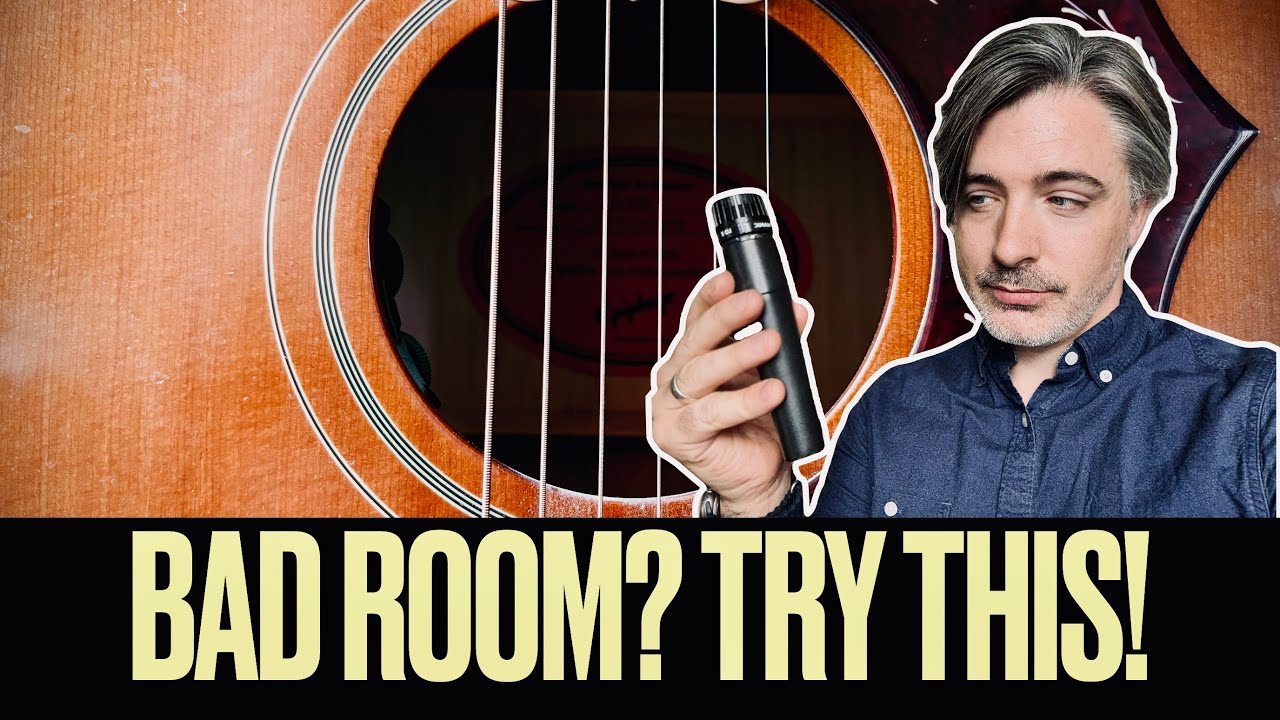 Best Mic Technique for Recording Acoustic Guitar in Small Or Noisy Rooms