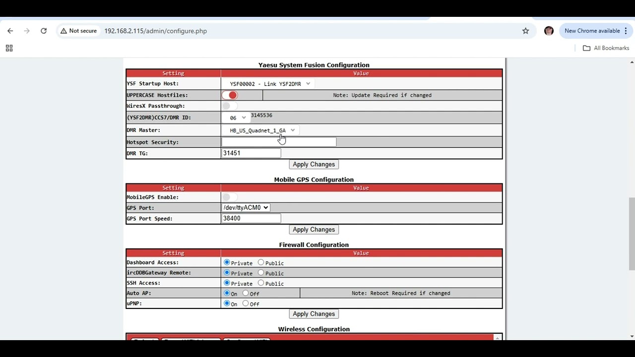 Programming Pi-Star for YSF to DMR
