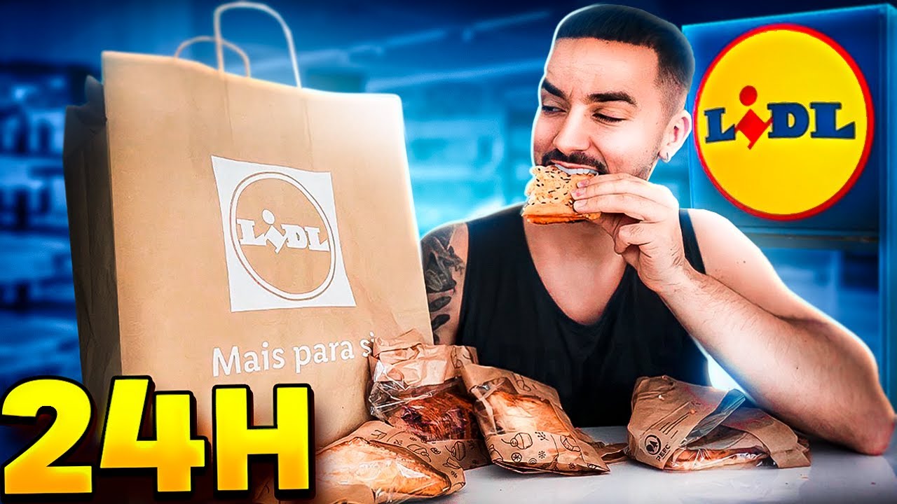 24H A COMER DA PASTELARIA DO LIDL!