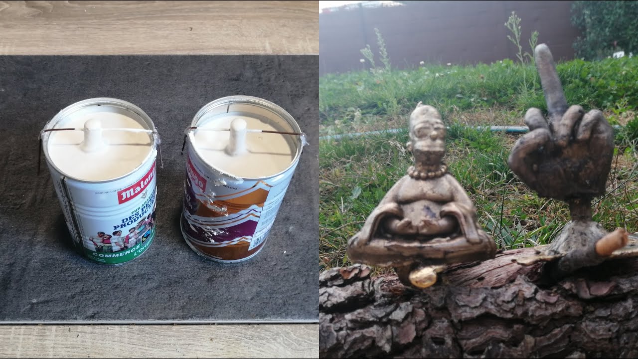 Moulage au plâtre de paris (coulage d'objets en laiton), Fonderie Devil Forge 4kg