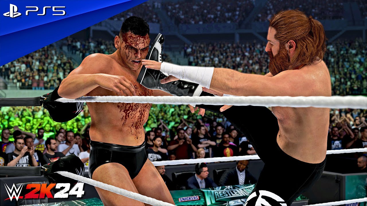 WWE 2K24 - Sami Zayn vs. Gunther - Full Match at WrestleMania XL | PS5™ [4K60]
