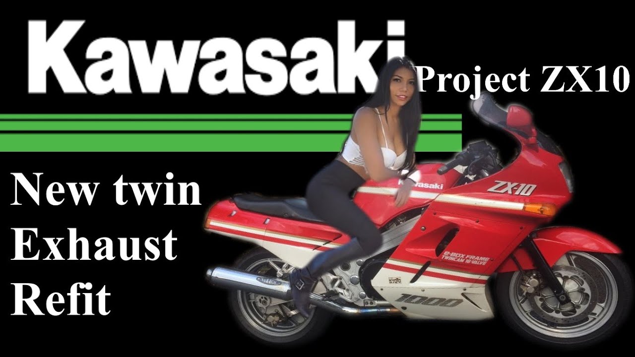 ZX10 Restoration - #9 Twin exhaust paint & refit