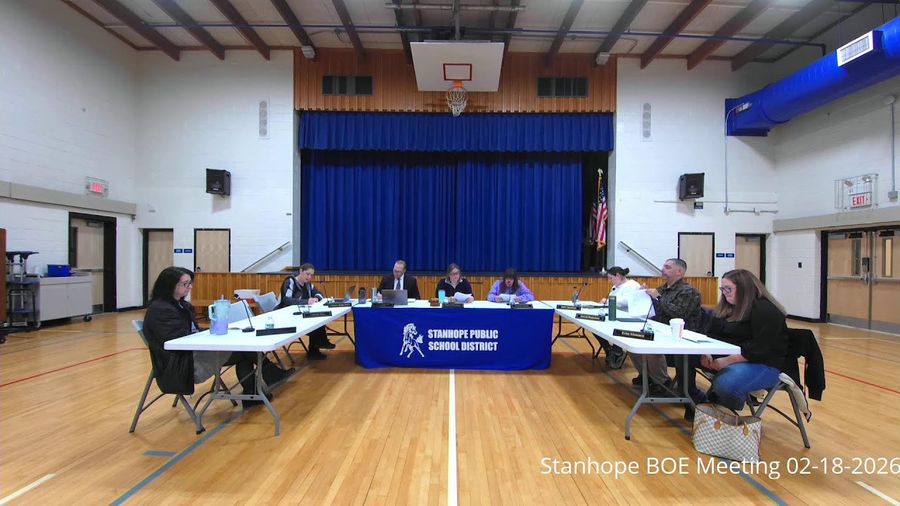 Stanhope Board of Education - Regular Meeting  02/18/2026