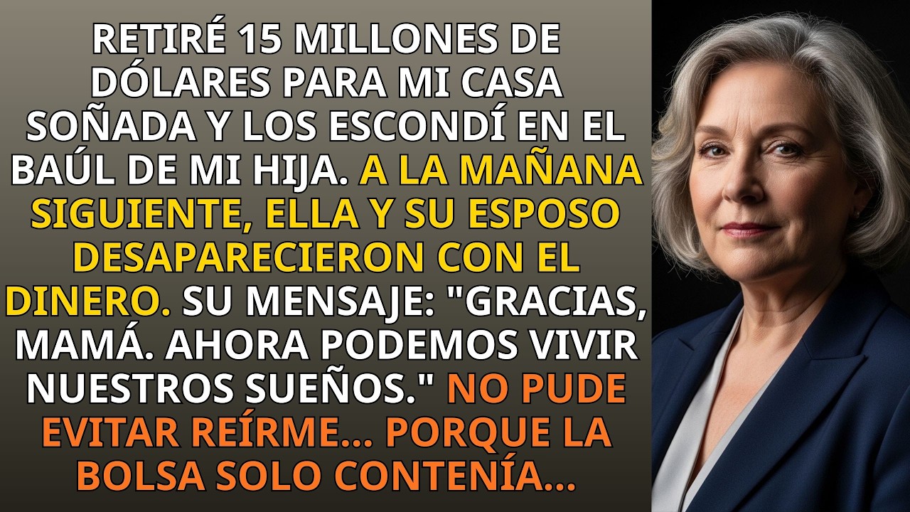 Escondí 15 millones de dólares con mi hija. Ella desapareció… pero yo tenía la última jugada.