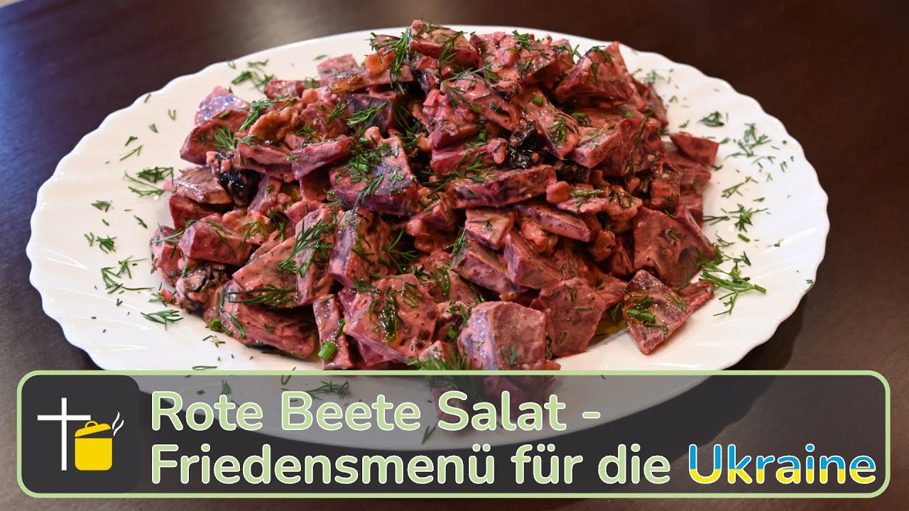 Ukrainischer rote Beete Salat - So lecker kann Frieden schmecken #food #ukraine #lecker #peace