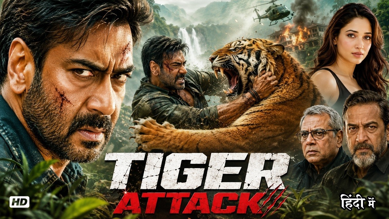Tiger Attack | Ajay Devgn & Tamannaah Bhatia Blockbuster Bollywood Action Thriller Full Hindi Movie