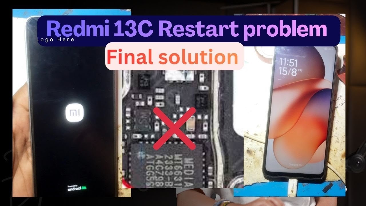 Redmi 13C Hang on logo Restart problem solution 