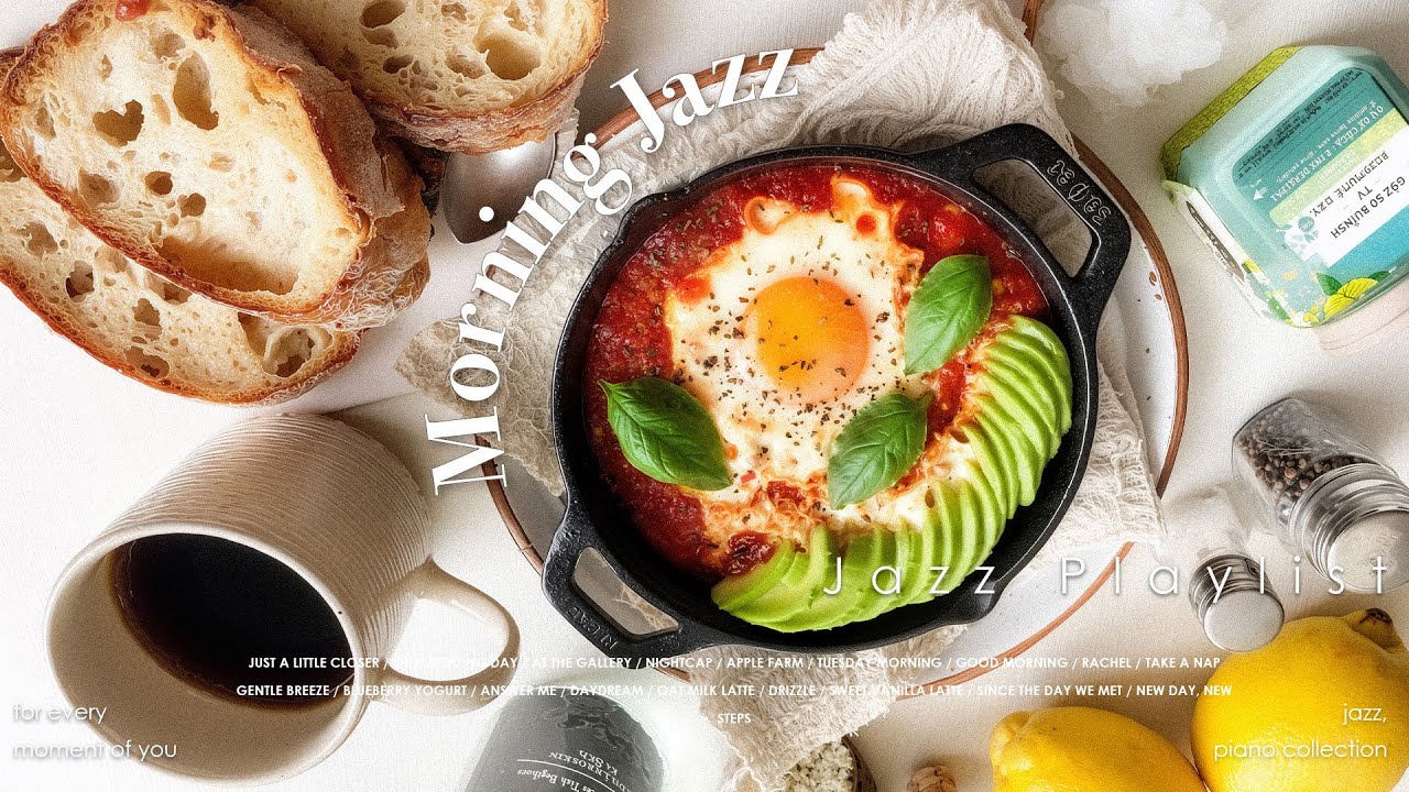 Playlist | Happy Morning Cafe Music - Relaxing Jazz & Piano Music For Work, Study, Wake up