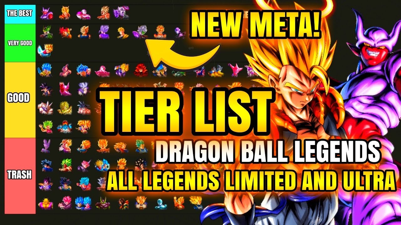 DRAGON BALL LEGENDS: TIER LIST UPDATED LEGENDS FESTIVAL 2025 ALL LF AND ULTRA