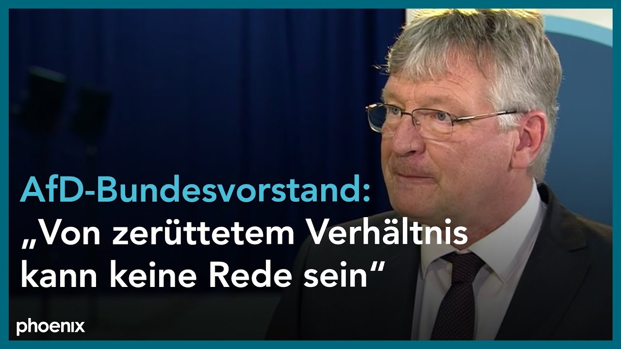 AfD-Parteitag: Interview mit J&ouml;rg Meuthen (AfD-Bundessprecher) am 10.04.21