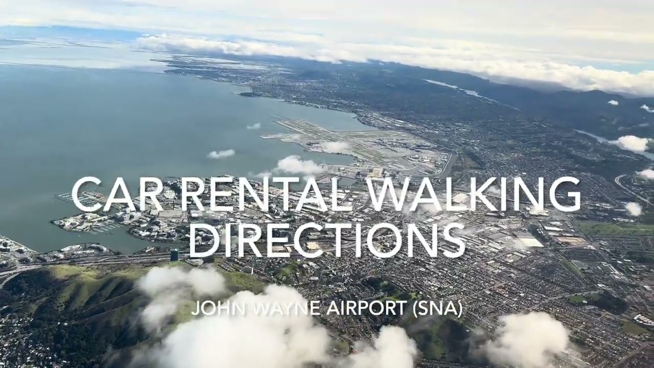 John Wayne Airport (SNA) Walking Directions from arriving on a flight to Car Rental counters & cars