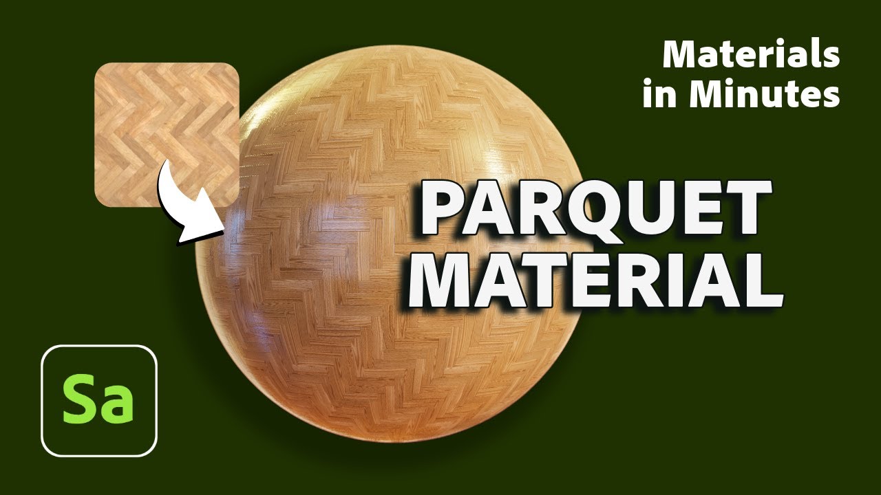 Create a Parquet Material in Substance 3D Sampler | Materials In Minutes #1 | Adobe Substance 3D