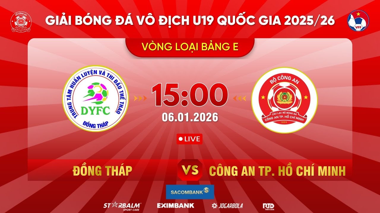 🔴 TRỰC TIẾP | U19 CÔNG AN TP. HỒ CHÍ MINH - U19 PHƯỚC BÌNH ĐỒNG NAI | VÒNG LOẠI U19 QUỐC GIA |BẢNG E