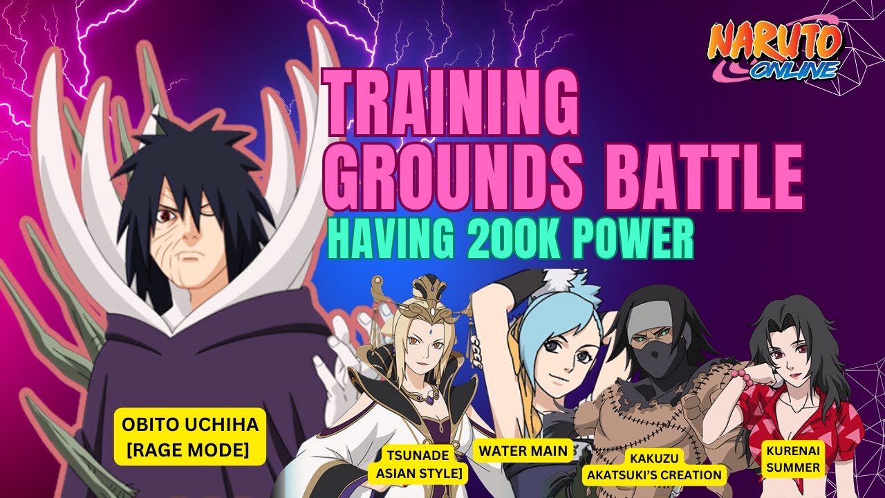 TRAINING GROUNDS BATTLE HAVING 200K POWER | Naruto Online