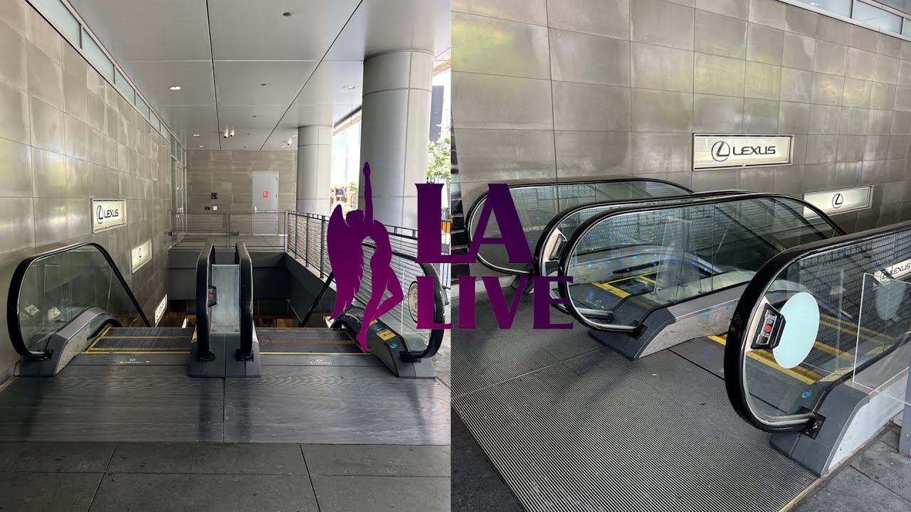 Schindler Double-File Garage Escalators - LA Live - Los Angeles, CA