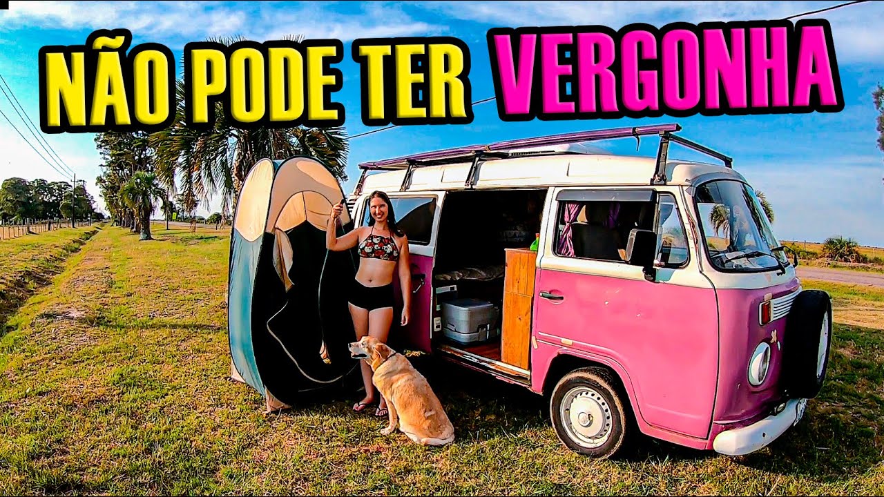 Tomando BANHO NA ESTRADA no URUGUAI