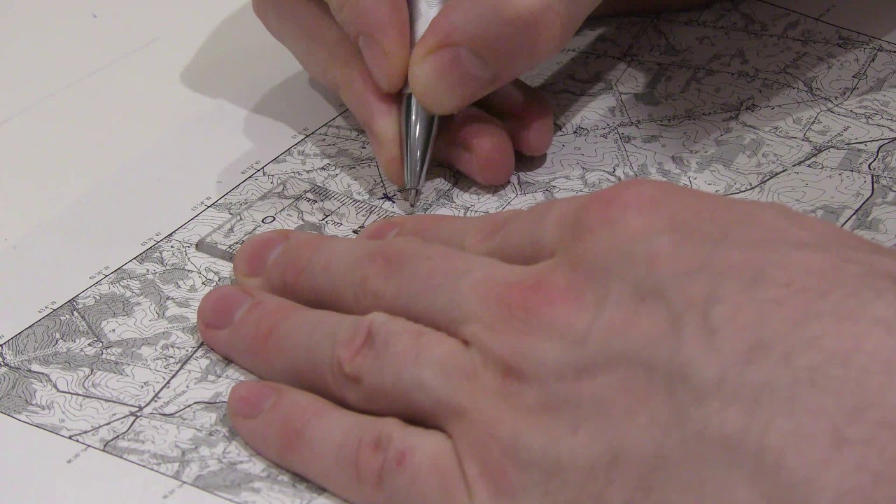 Reading lat long off a map